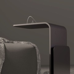 Журнальный столик Stolik 90, 45х30х70 см. черный ясень/черный, Zahodi