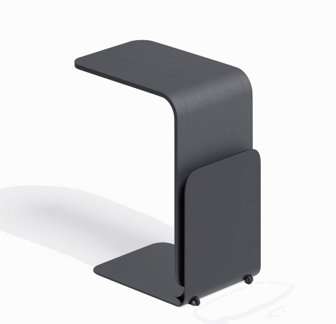 Журнальный столик Stolik 90, 45х30х70 см. черный ясень/черный, Zahodi