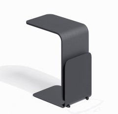 Журнальный столик Stolik 90, 45х30х70 см. черный ясень/черный, Zahodi