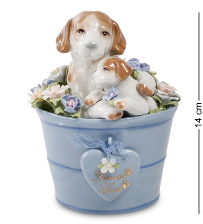 CMS-15/42 Муз. фигурка Пара собак "Любовь" (Pavone)