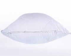 Подушка регулируемая для детей, с бамбуком в хлопковом чехле, декор кружевом, стеганая &quot;Бамбуковый медвежонок&quot;, 40х60 см. Natures