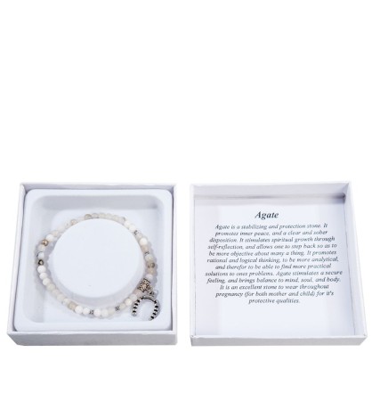 NP-07/4 Браслет из камней "Агат"