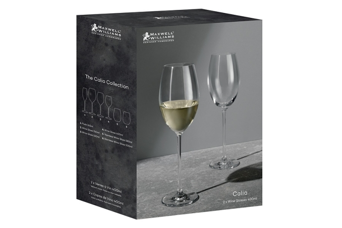 Набор бокалов для вина Calia, 0,4 л. 2 шт. Maxwell & Williams