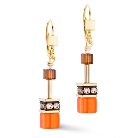 Серьги Orange-Brown Coeur de Lion