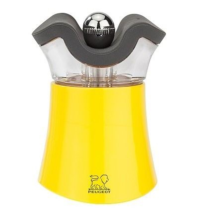 Мельница для перца и солонка 2-в-1 Pep's Peugeot, 8 см. желтый, акрил