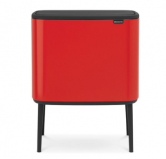 Мусорный бак Touch Bin Bo (3 х 11 л), Пламенно-красный Brabantia