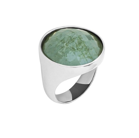 Кольцо pearl green quartz 18.5 мм. K1155.16/18.5 G/S Possebon