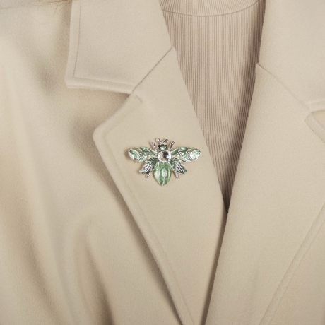 Брошь Жук XZ1385.2 BW/S Shadore