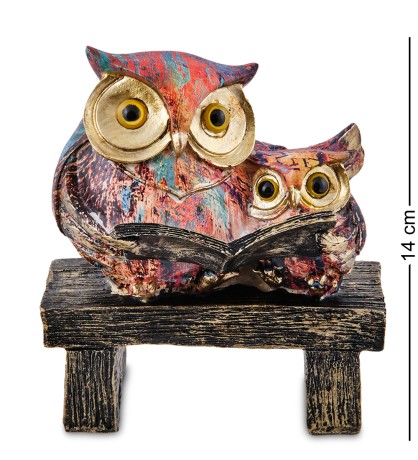MN-275 Фигурка "Сова с совенком за книгой"