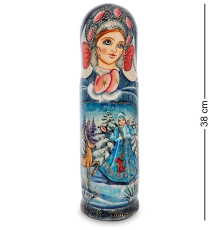 МР-25/ 78 Футляр для бутылки "Снегурочка с оленем"