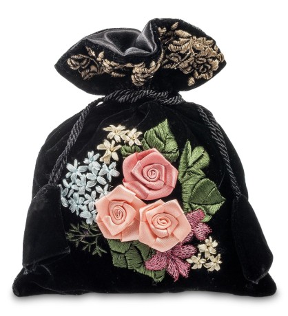 LK-19 Мешочек из вельвета "Магия цветов"
