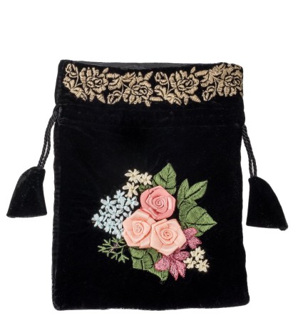 LK-19 Мешочек из вельвета "Магия цветов"
