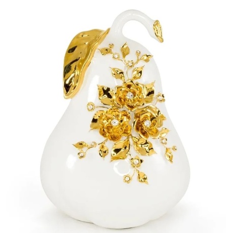 Сувенир груша, 38 см. EMOZIONI, керамика, swarovski