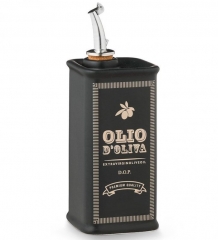 Бутылка для масла, черный матовый, 250 мл. Oliere Vintage Nuova Cer