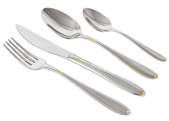 Набор столовых приборов Julia Gold, 12 персон, 75 предметов Face