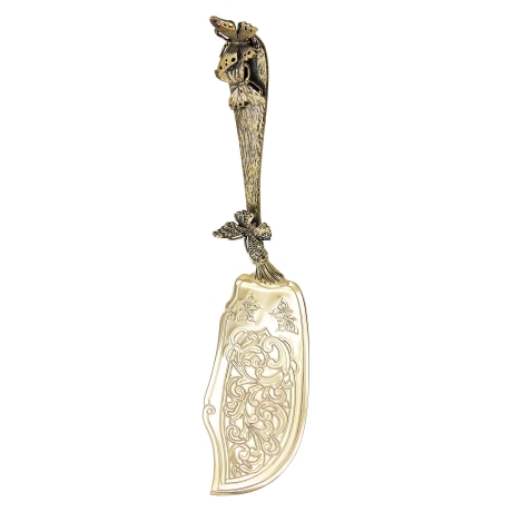 Лопатка д/пирожного "Бабочки" латунная с черн.