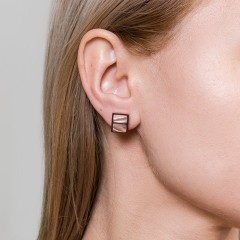 Серьги Пирамида SHELL ROSE Fiore Luna