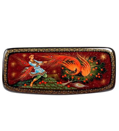 ШК-30/ 52 Шкатулка "Жар-птица" Мухин 13,5х5,5