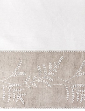 Скатерть "САНТОЛИНА", 160х260см. белый/льняной, BOVI