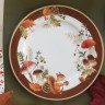Тарелка закусочная, 19 см, фарфор P, белая, Белка и грибы, Autumn Breeze, Easy Life