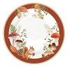Тарелка закусочная, 19 см, фарфор P, белая, Белка и грибы, Autumn Breeze, Easy Life