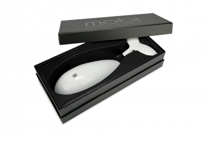 Дизайнерская ваза Mobi Кит белая