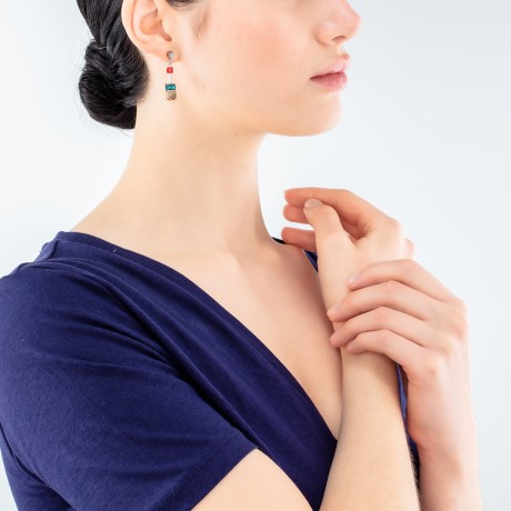 Серьги Multicolour Brown