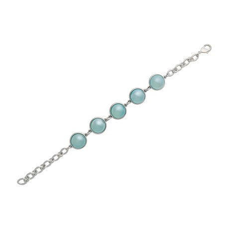 Классический браслет Pearl Blue Sky Agate