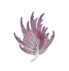 Брошь Лист XZ0923.11 V/S Shadore