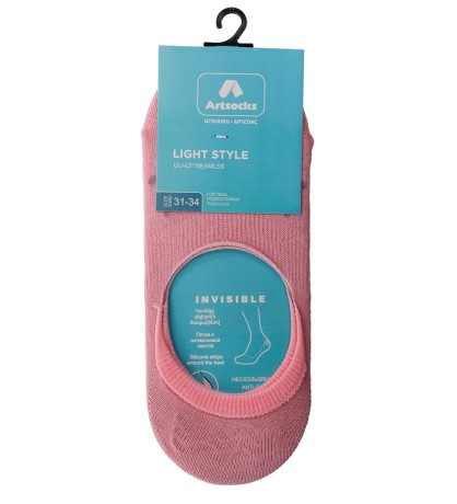 Носки подрост. Light Style AST-0022 31-34 розовый (Artsocks)