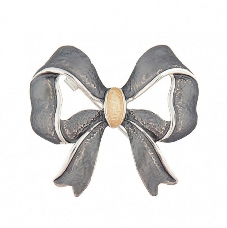 Брошь Бантик XZ2088.3 BW/S Shadore