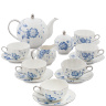 JS-30 Чайный сервиз на 6 персон "Голубая бабочка" (Pavone)