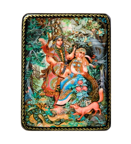 ШК-19/ 4-I Шкатулка в технике декупаж "Златовласка" (10х8х3,5)