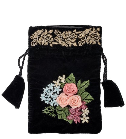 LK-20 Мешочек из вельвета "Магия цветов"