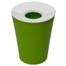 Корзина для мусора круглая Hole зеленая