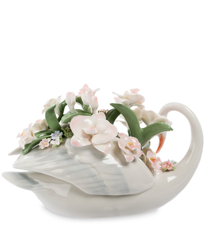 CMS-10/32 Фигурка "Лебедь с цветами" (Pavone)