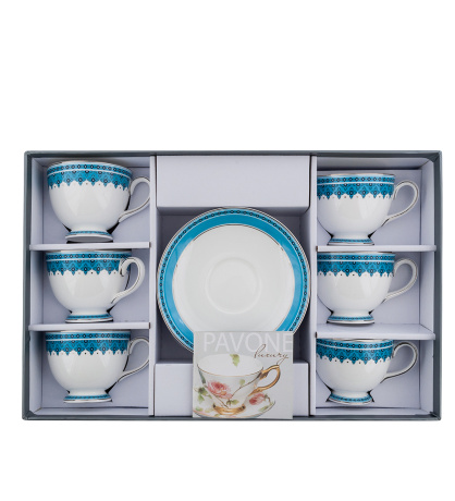 JK-190 Чайный набор на 6 перс. "Византия" (Band-E-Rumi Pavone)