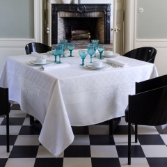 Салфетка, 58х58 см. 100% хлопок, белая, AZULEJOS Le Jacquard Francais