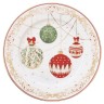 Тарелка закусочная, 19 см, фарфор P, белая, Новогодние шары, Christmas Eve, Easy Life