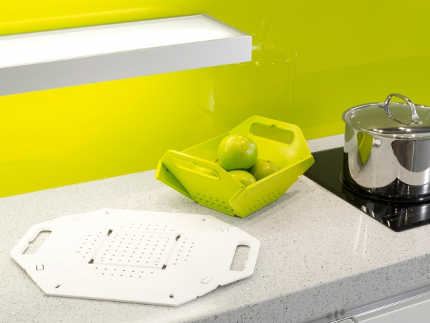 Дуршлаг складной белый