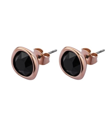 Пусеты Jet A1909.4 BW/RG Fiore Luna