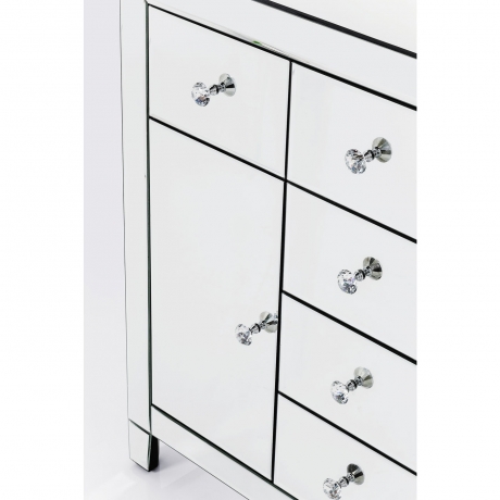 Буфет Luxury, коллекция "Роскошь" 88*84*41, МДФ, Стекло, Бесцветный