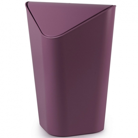 Корзина для мусора угловая Corner, баклажановая, Umbra