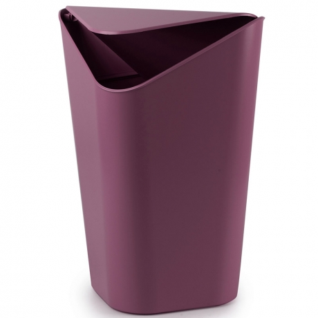 Корзина для мусора угловая Corner, баклажановая, Umbra