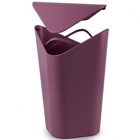 Корзина для мусора угловая Corner, баклажановая, Umbra