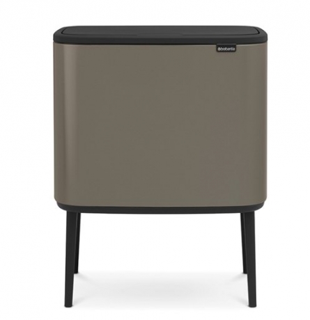 Мусорный бак Touch Bin Bo (3 х 11 л), Платиновый Brabantia