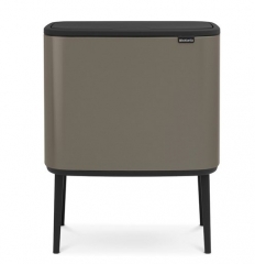 Мусорный бак Touch Bin Bo (3 х 11 л), Платиновый Brabantia