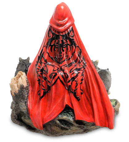 WS-263 Статуэтка в стиле Фэнтези "Девушка и волки" (Р.Томпсон)