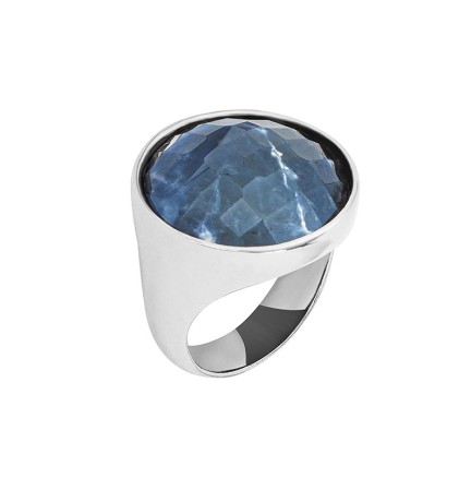 Кольцо  pearl sodalite 16.5 мм. K1155.22/16.5 BL/S Possebon