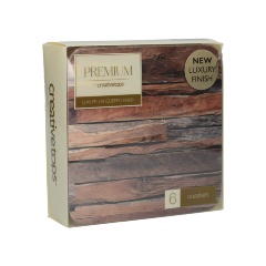 Набор 6 подставок "WOOD CABIN", 10,5x10,5 см. CREATIVE TOPS